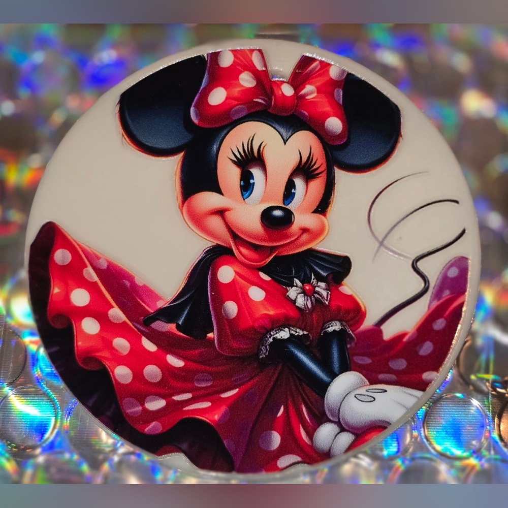 Minnie Mouse Custom Christmas Ornament with Real Pearl #1038